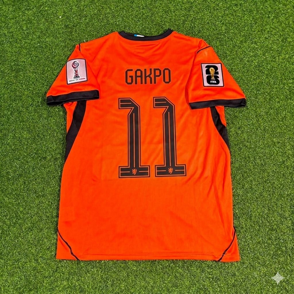 Netherlands 2026 World Cup Cody Gakpo #11 New Season Football Jersey front view