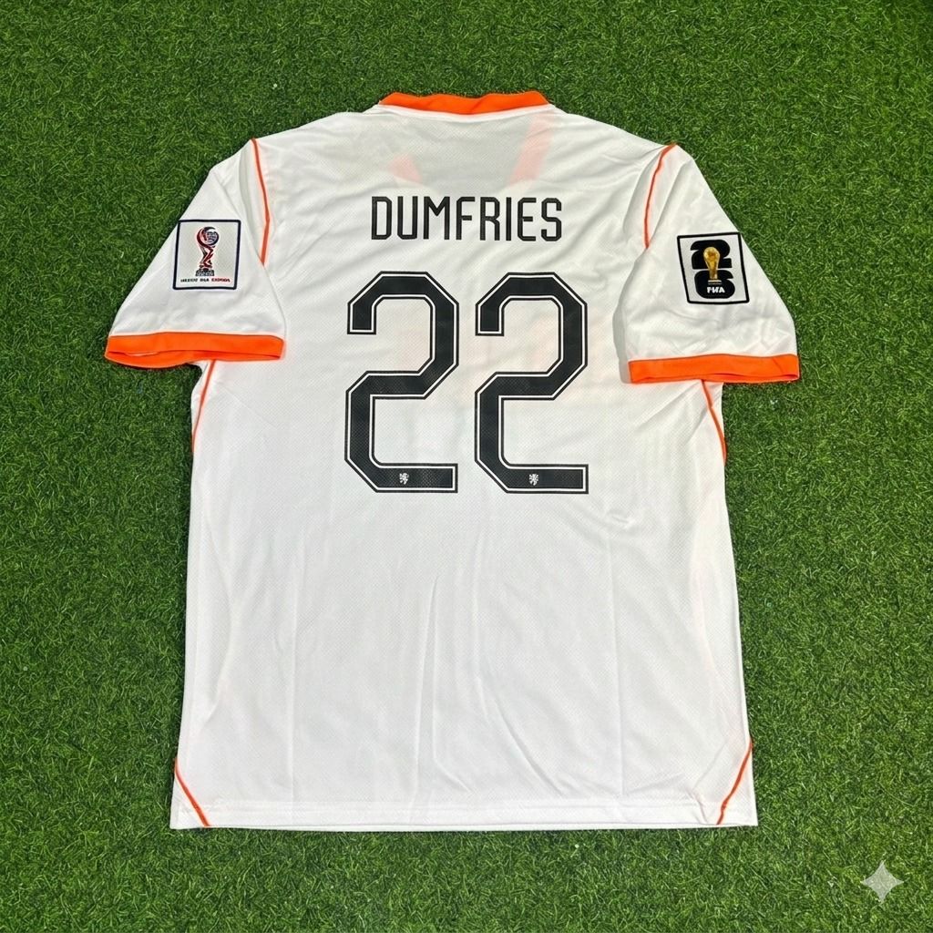 Netherlands 2026 World Cup Denzel Dumfries #22 New Season Football Jersey front view