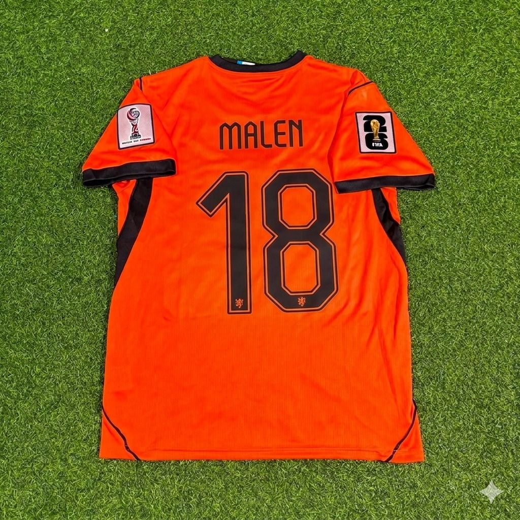 Netherlands 2026 World Cup Donyell Malen #18 New Season Football Jersey front view