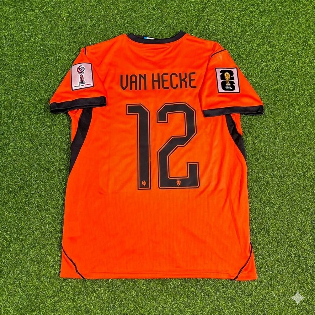 Netherlands 2026 World Cup Jan Paul van Hecke #12 New Season Football Jersey front view