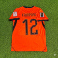 Netherlands 2026 World Cup Jeremie Frimpong #12 New Season Football Jersey front view