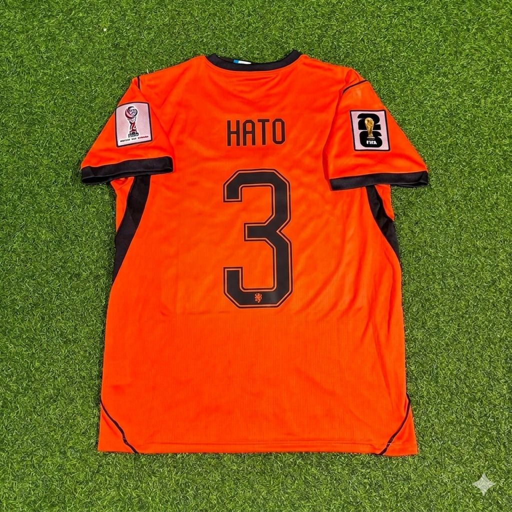Netherlands 2026 World Cup Jorrel Hato #3 New Season Football Jersey front view