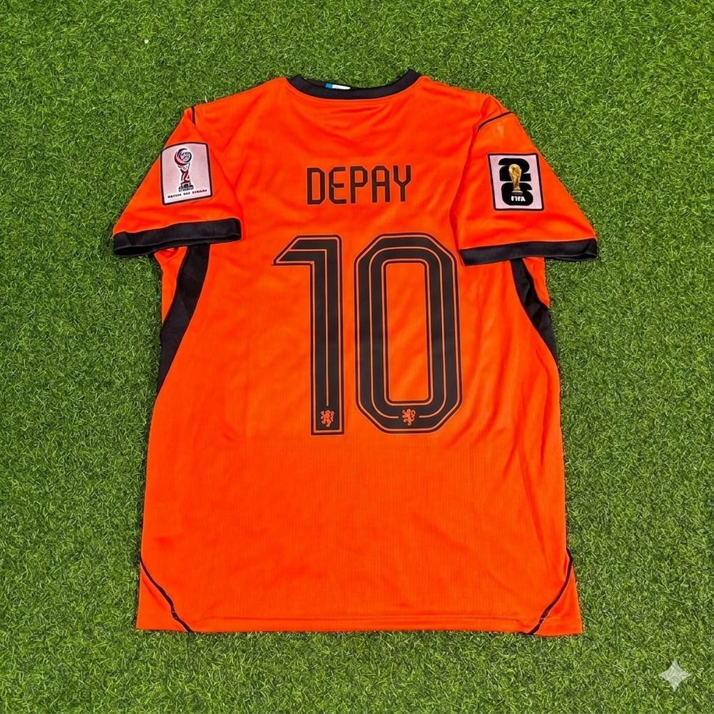 Netherlands 2026 World Cup Memphis Depay #10 New Season Football Jersey front view