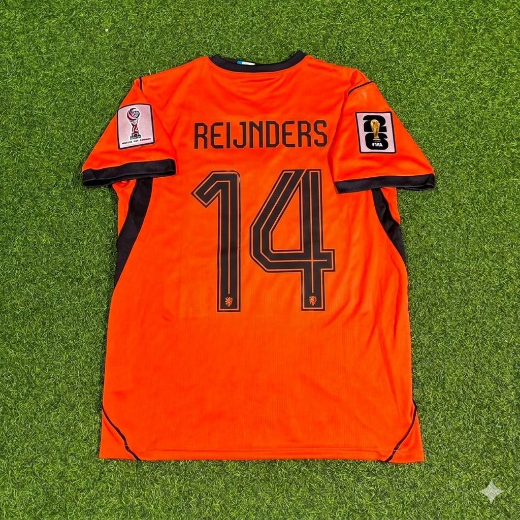 Netherlands 2026 World Cup Tijjani Reijnders #14 New Season Football Jersey front view