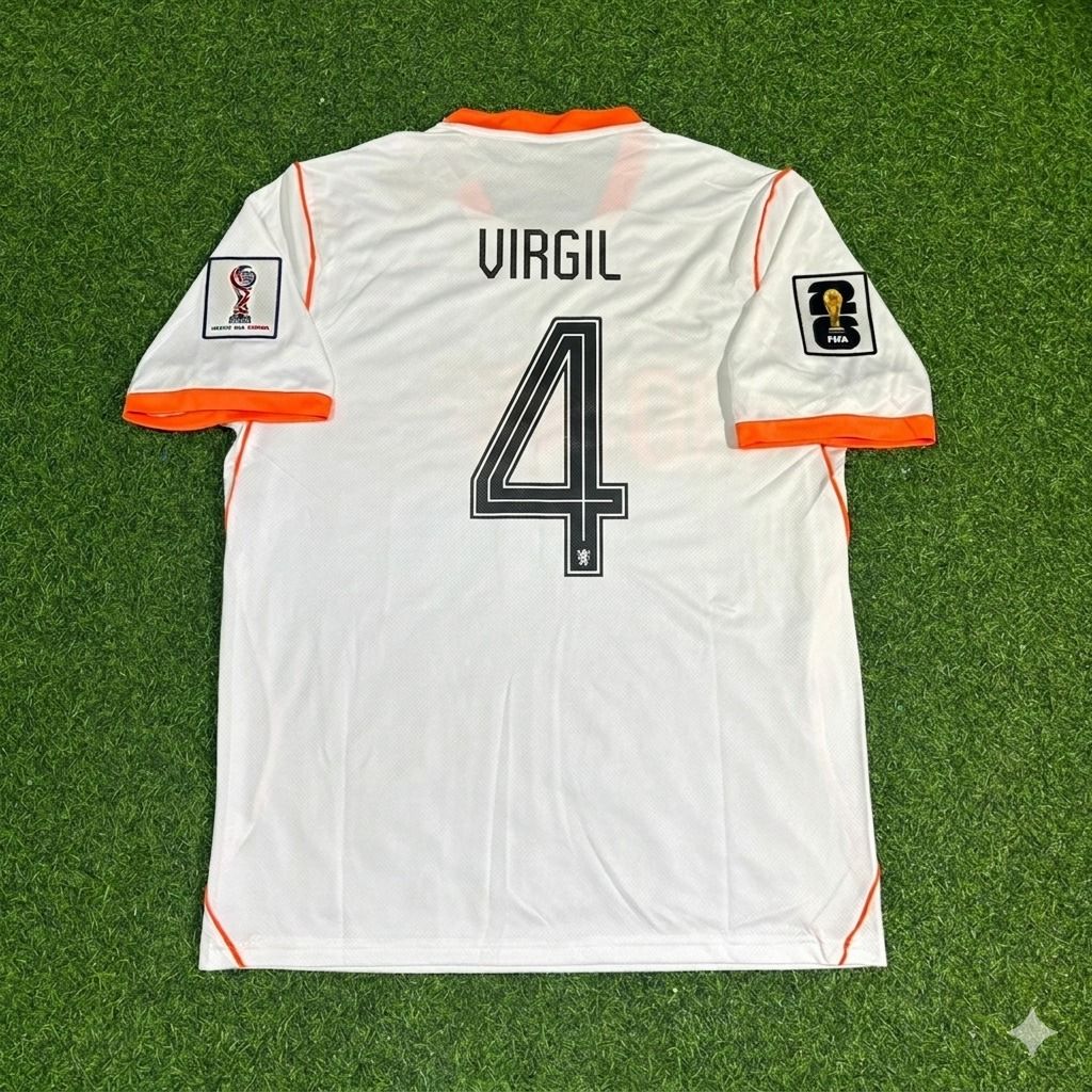 Netherlands 2026 World Cup Virgil van Dijk #4 New Season Football Jersey front view