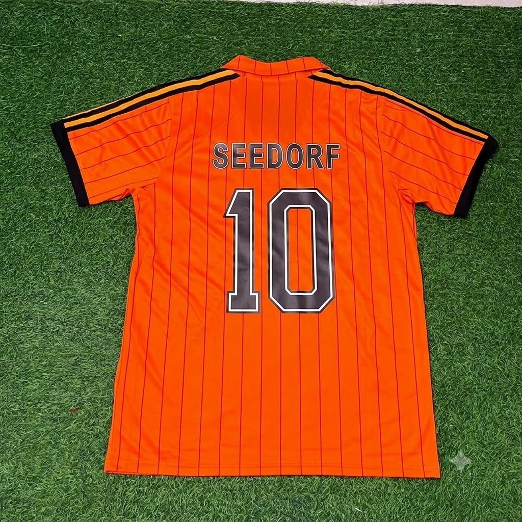 Netherlands Clarence Seedorf Retro Home Football Jersey front view