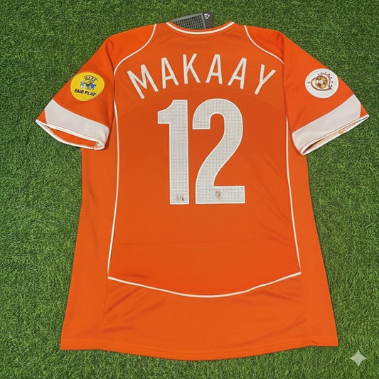 Netherlands EURO 2004 Roy Makaay Retro Home Football Jersey front view