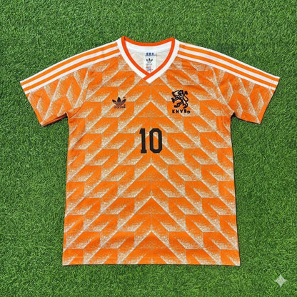 Netherlands Clarence Seedorf Retro Home Football Jersey back view