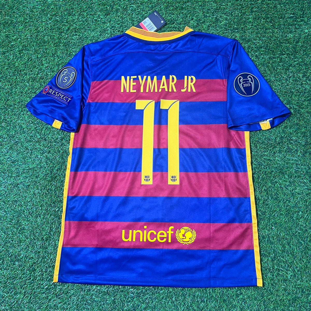 Neymar Jr Barcelona 2015/16 Retro Jersey Soccer Maillot Maglia Soccer Shirt