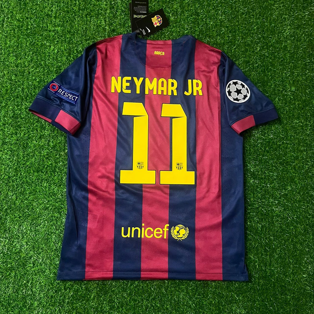 Neymar JR. Barcelona 2015 Champions League Final Berlin Retro Jersey Trikot