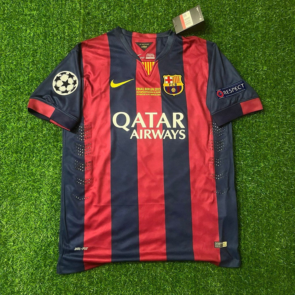 Neymar JR. Barcelona 2015 Champions League Final Berlin Retro Jersey Trikot