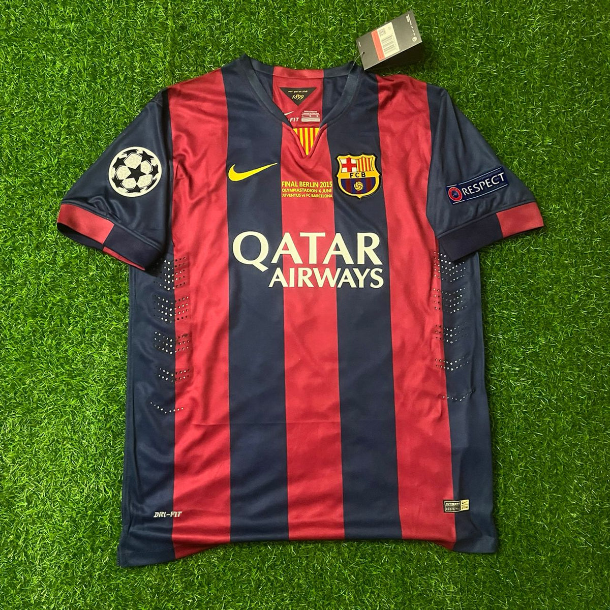 Neymar Jr Barcelona 2015 Final Home Kids Kit – Kit Jersey for Children – | KinderTrikot | Maillot Enfant Soccer Shirt