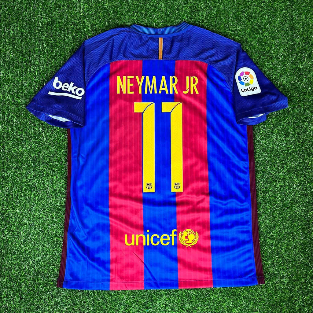 Neymar Jr 11 – FC Barcelona 2016/17 Home Retro Jersey Trikot Maillot