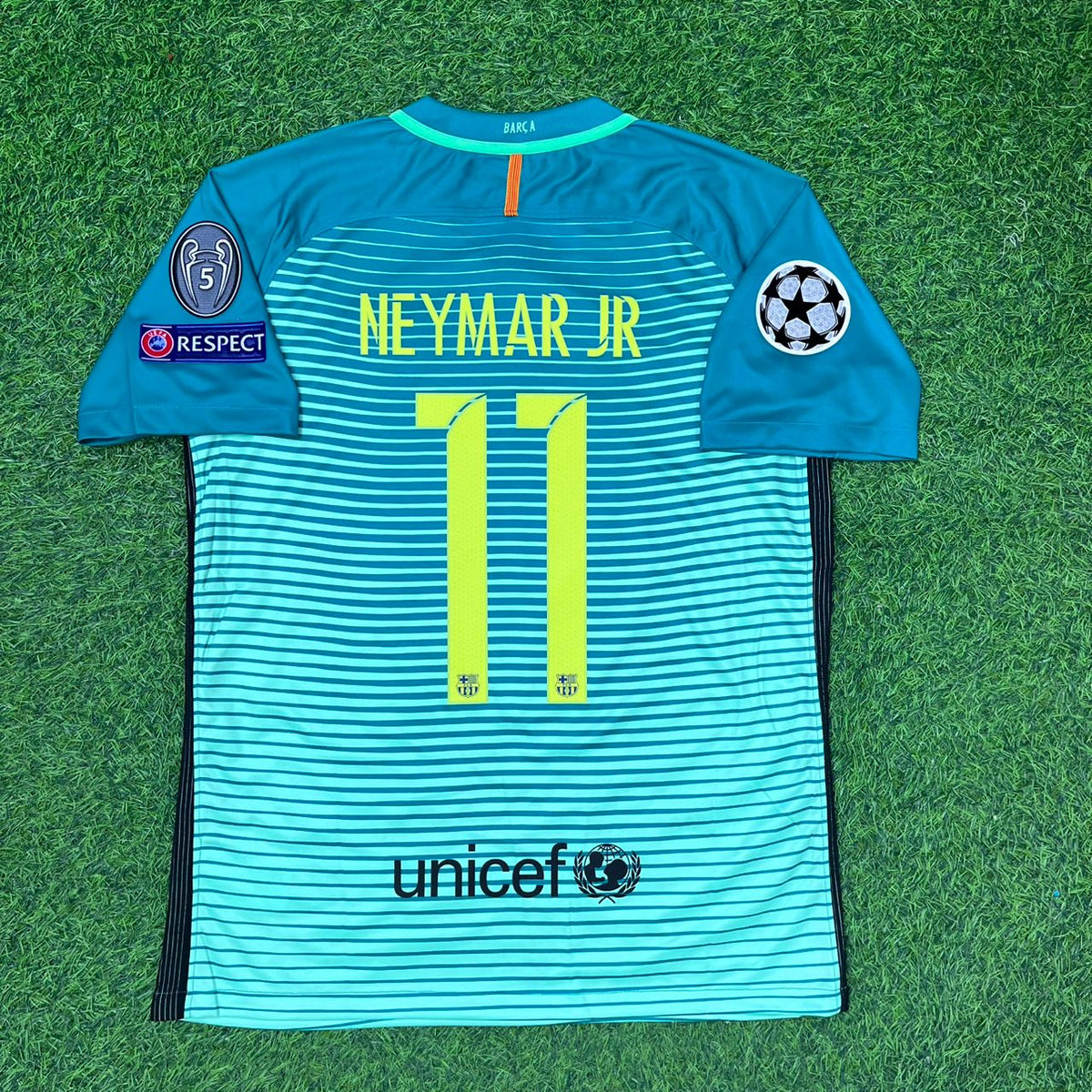 Neymar Jr. Barcelona 2016-2017 Auswärts Retro-Fußballtrikot