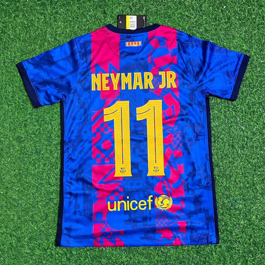Neymar Jr. #11 Barcelona Ausweichtrikot Retro Fußballtrikot
