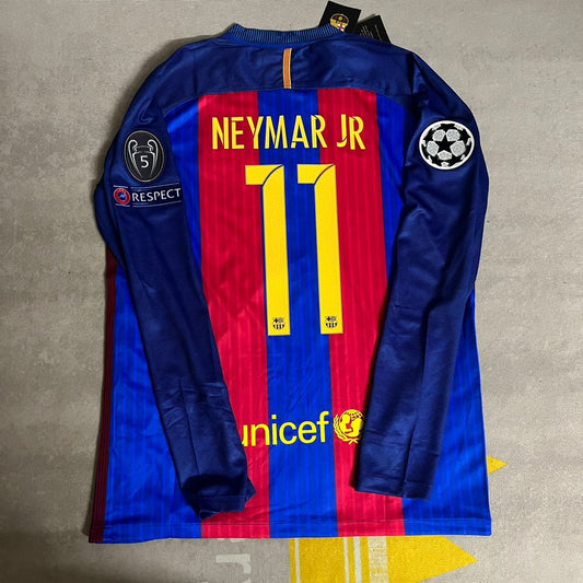 Neymar JR Barcelona 2016 Retro Trikot Fußballtrikot Maillot