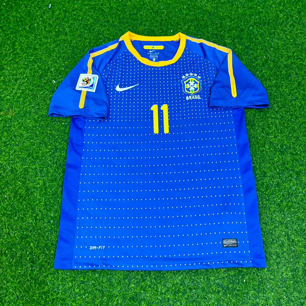 Neymar Jr. Brasilien 2010 WM Retro Blaues Trikot