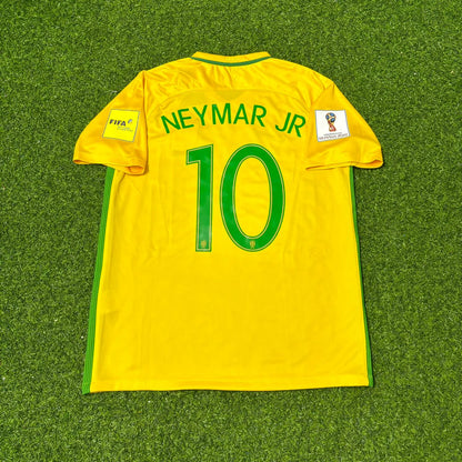 Neymar Jr Brazil 2018 World Cup Home Football Jersey