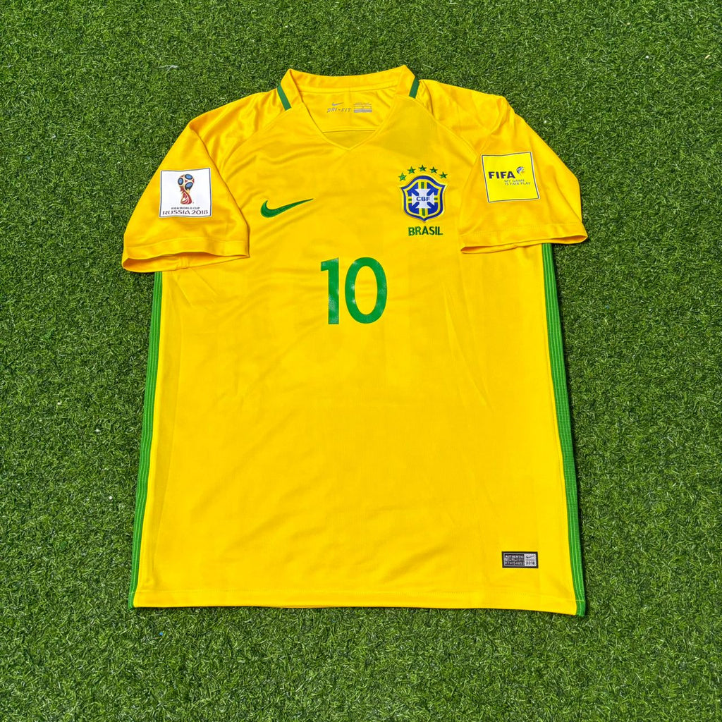 Maillot de football domicile Neymar Jr Brésil Coupe du Monde 2018