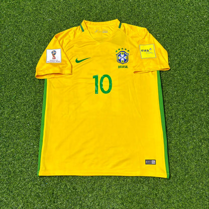 Neymar Jr Brazil 2018 World Cup Home Football Jersey