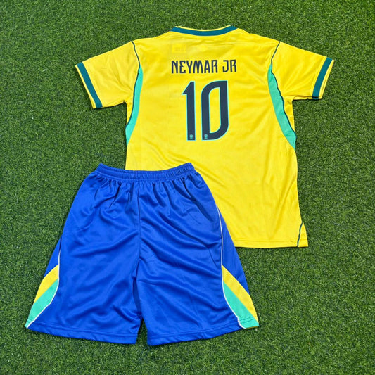 Neymar Jr Brazil 2026 World Cup Yellow Kids Home Football Jersey