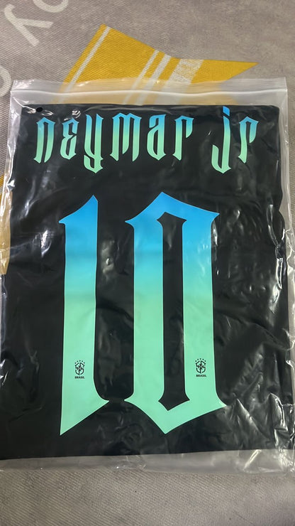Neymar Jr Brazil Retro Football Jersey Trikot Maglia Soccer Shirt