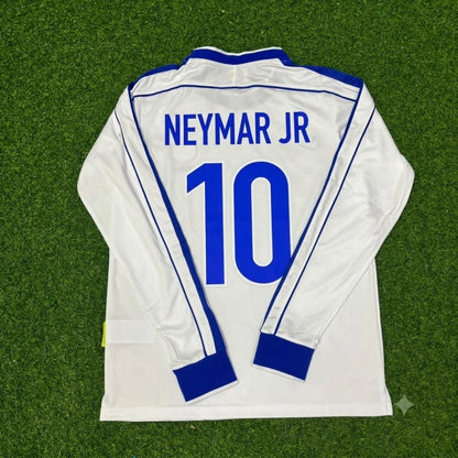 Neymar Jr. Brazil Long Sleeve Retro Football Jersey Trikot Maillot