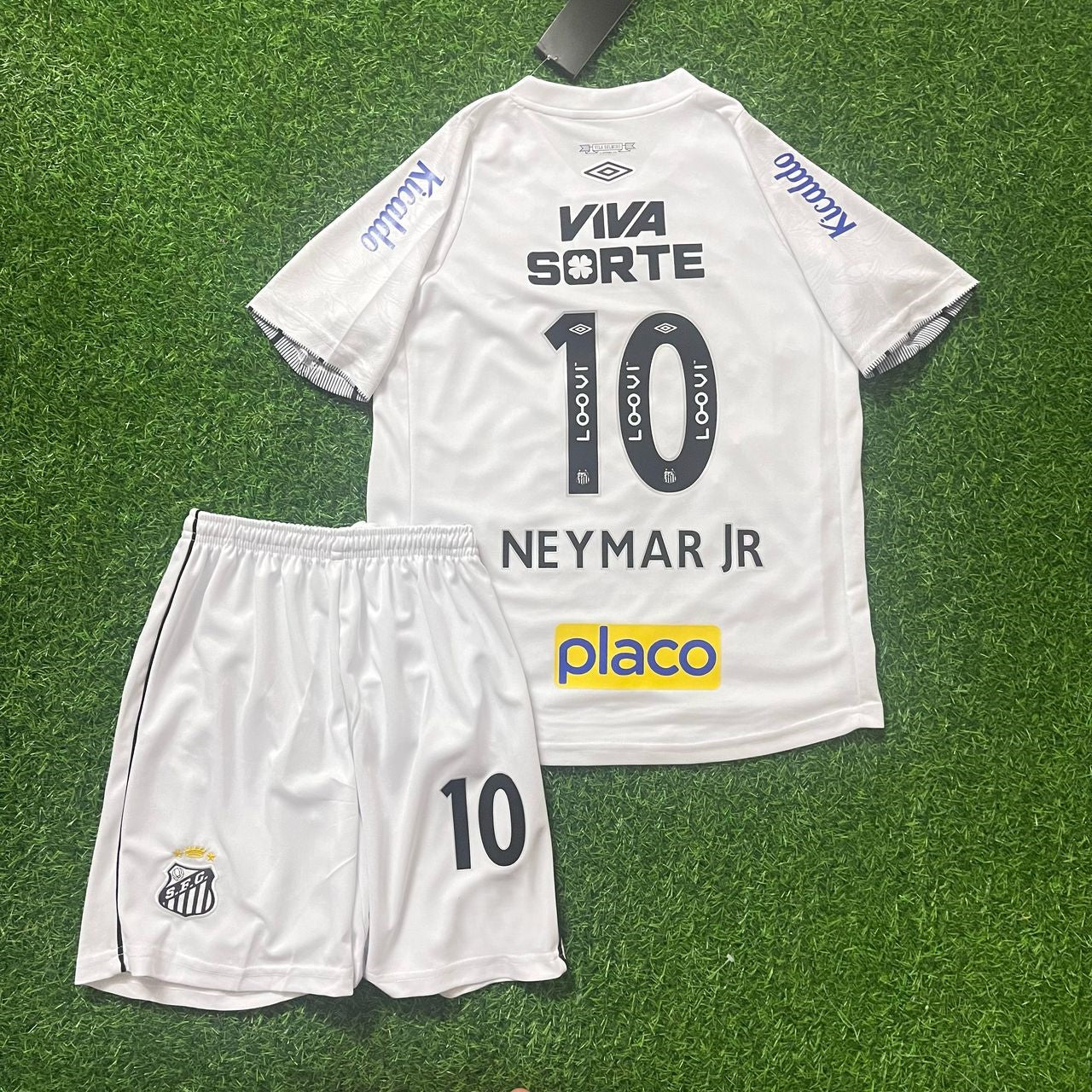 Neymar Jr Santos Kit Jersey Trikot Maillot Soccer Shirt
