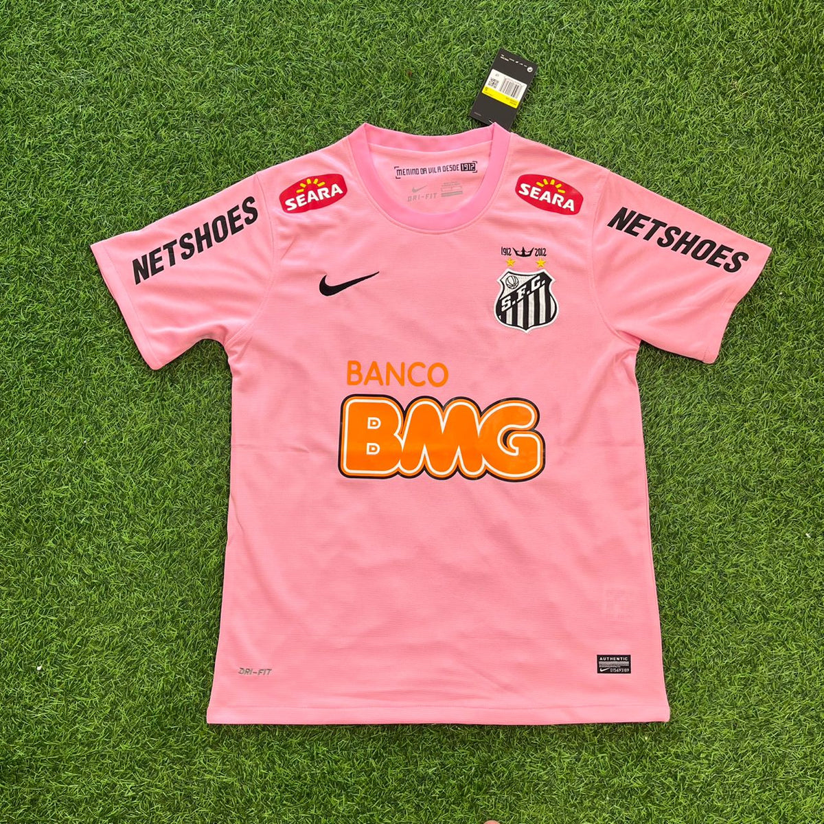 Neymar Jr Santos FC Pink Retro Football Jersey Kit