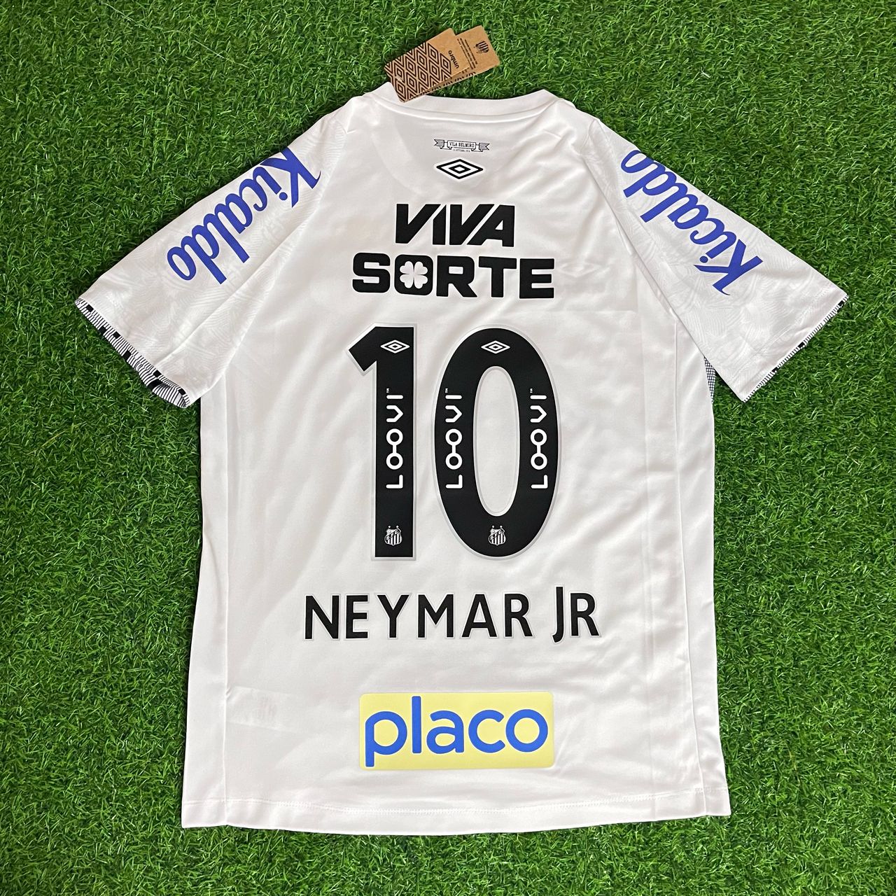 Neymar Jr 10 Santos Home White Retro Kit Jersey Trikot Maillot Soccer Shirt