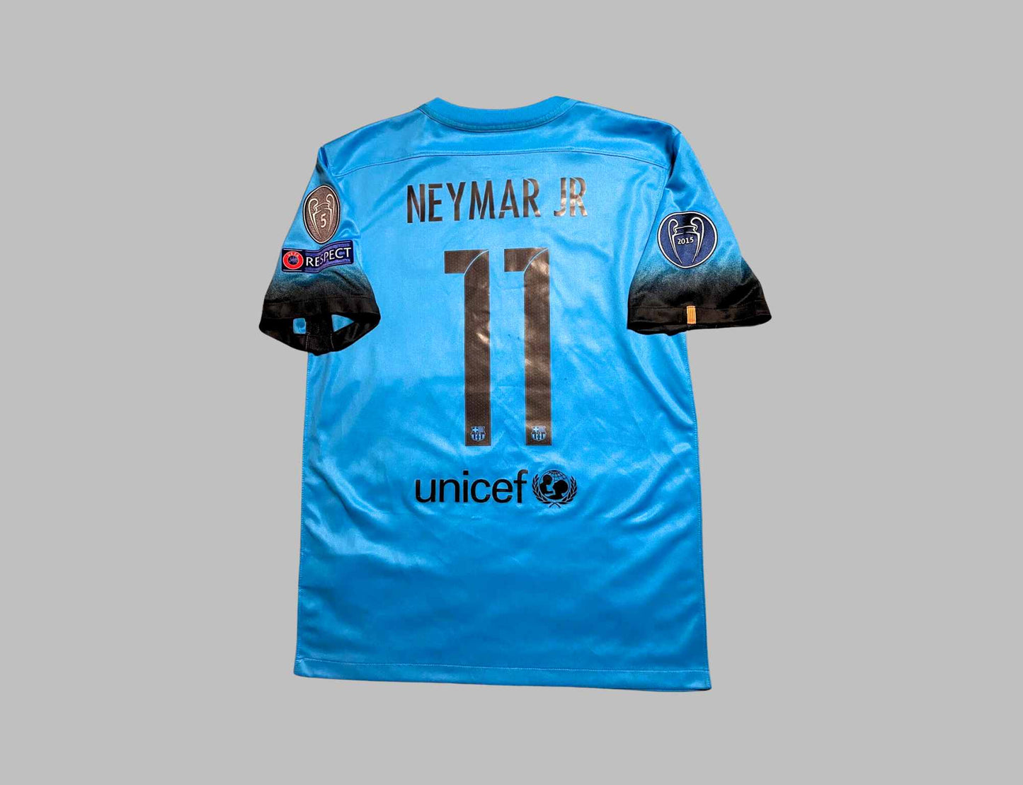 Neymar JR Barcelona 2015-2016 Champions League Retro Jersey Maillot Trikot Maglia Soccer Shirt