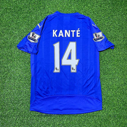 N'Golo Kanté Leicester City 2015/16 Premier League Retro Trikot