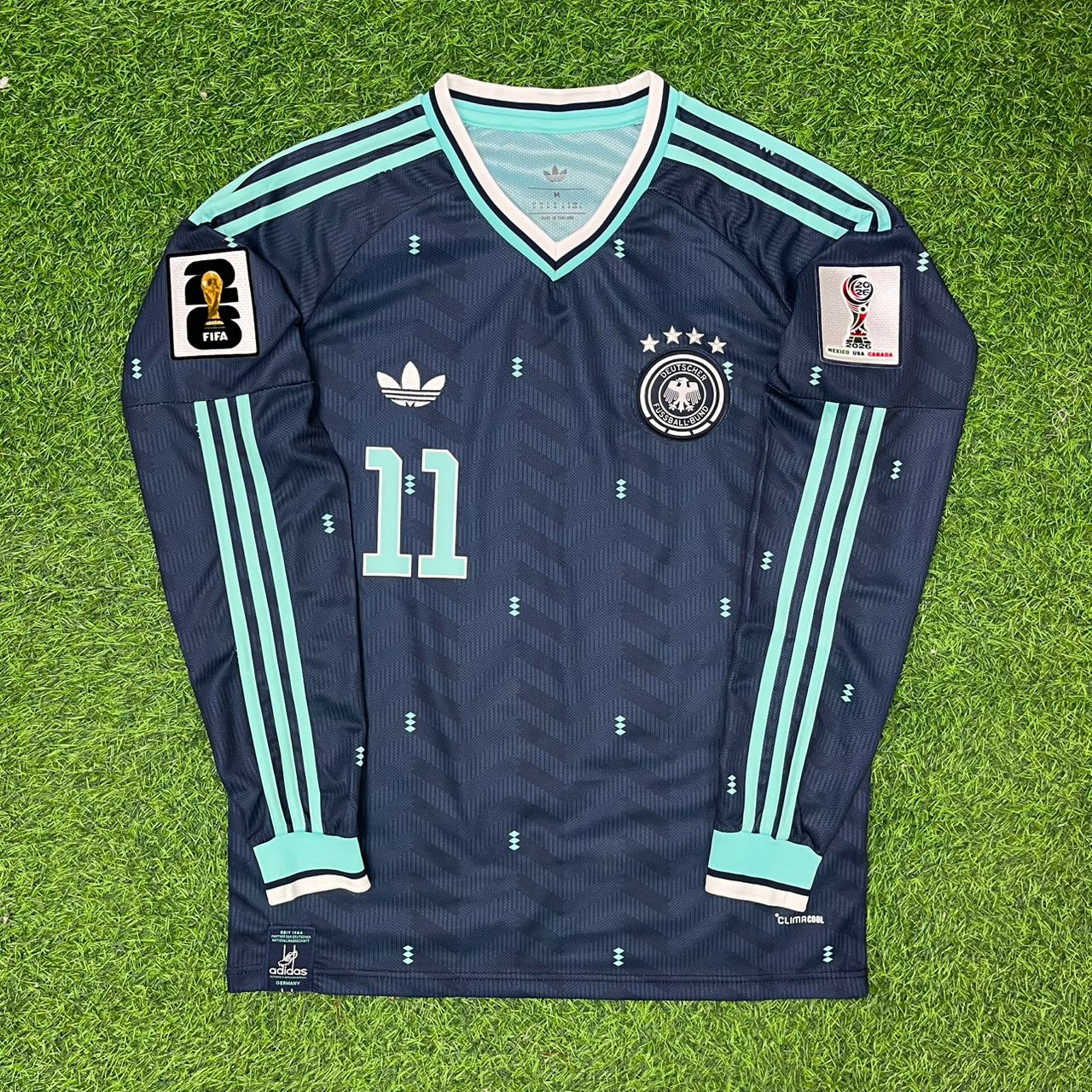 Maillot de football à manches longues extérieur Nick Woltemade Allemagne Coupe du monde 2026