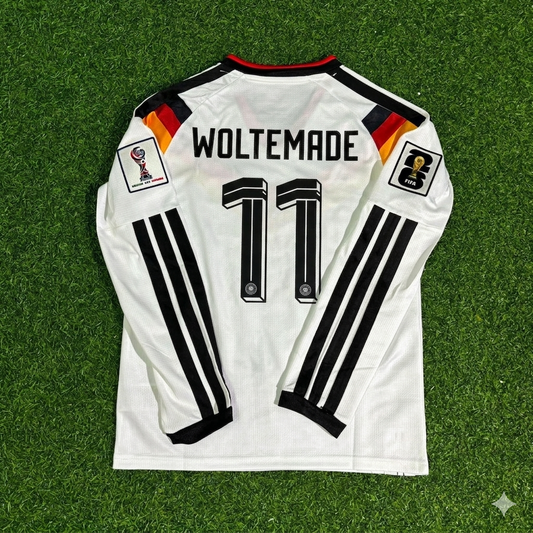 Nick Woltemade #11 Deutschland WM 2026 Langarm-Heimtrikot-Set