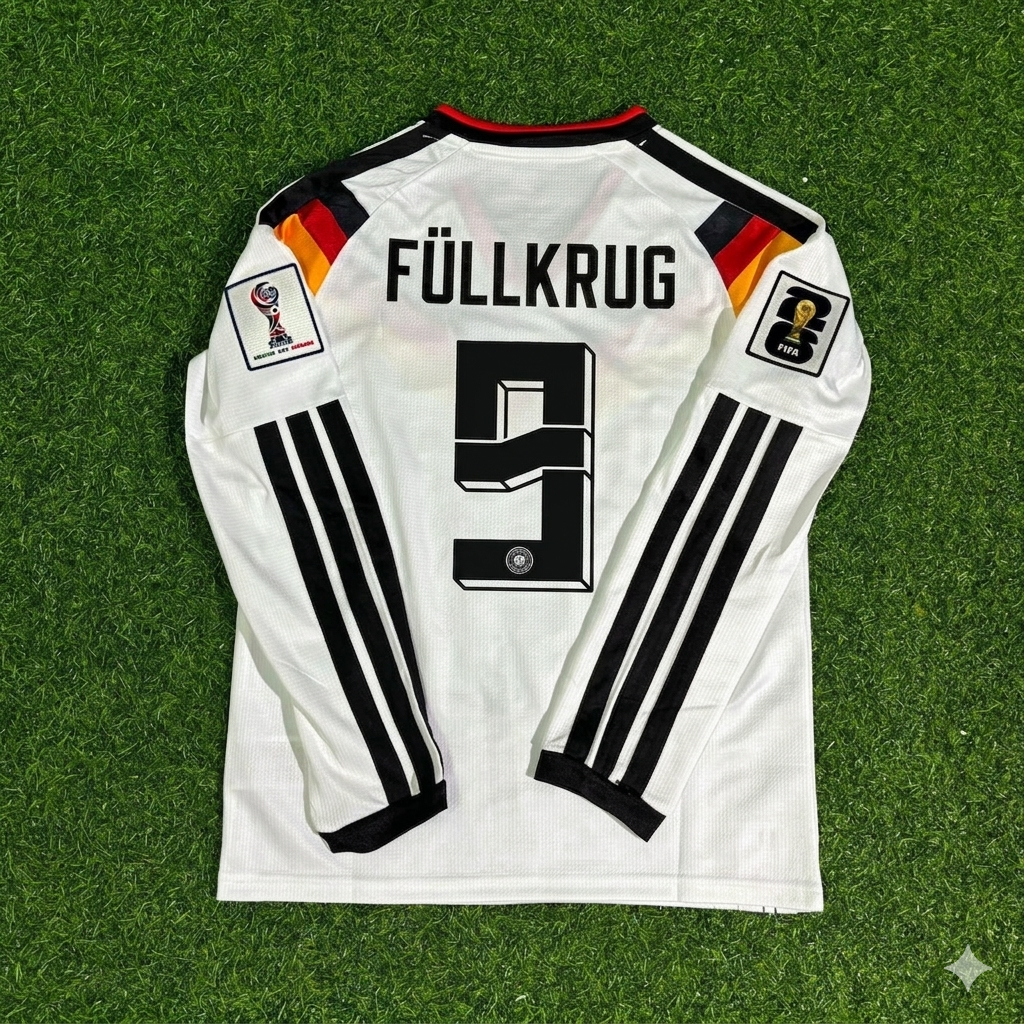 Niclas Füllkrug #9 Germany 2026 World Cup  Long Sleeve Home Football Jersey Kit
