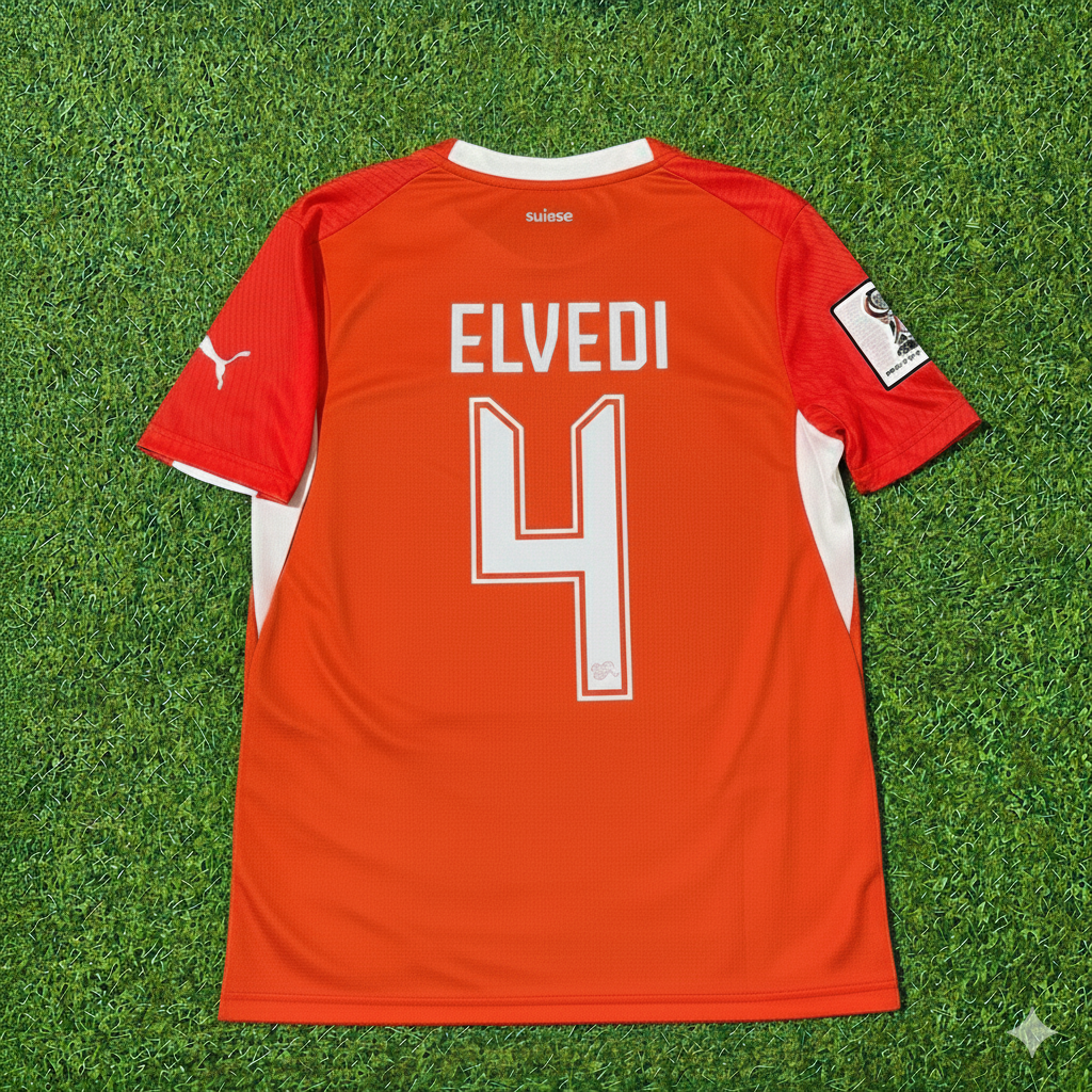 Nico Elvedi 4 - Schweiz 2026 WM Trikot