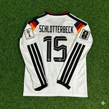 Nico Schlotterbeck #15 Germany 2026 World Cup  Long Sleeve Home Football Jersey Kit