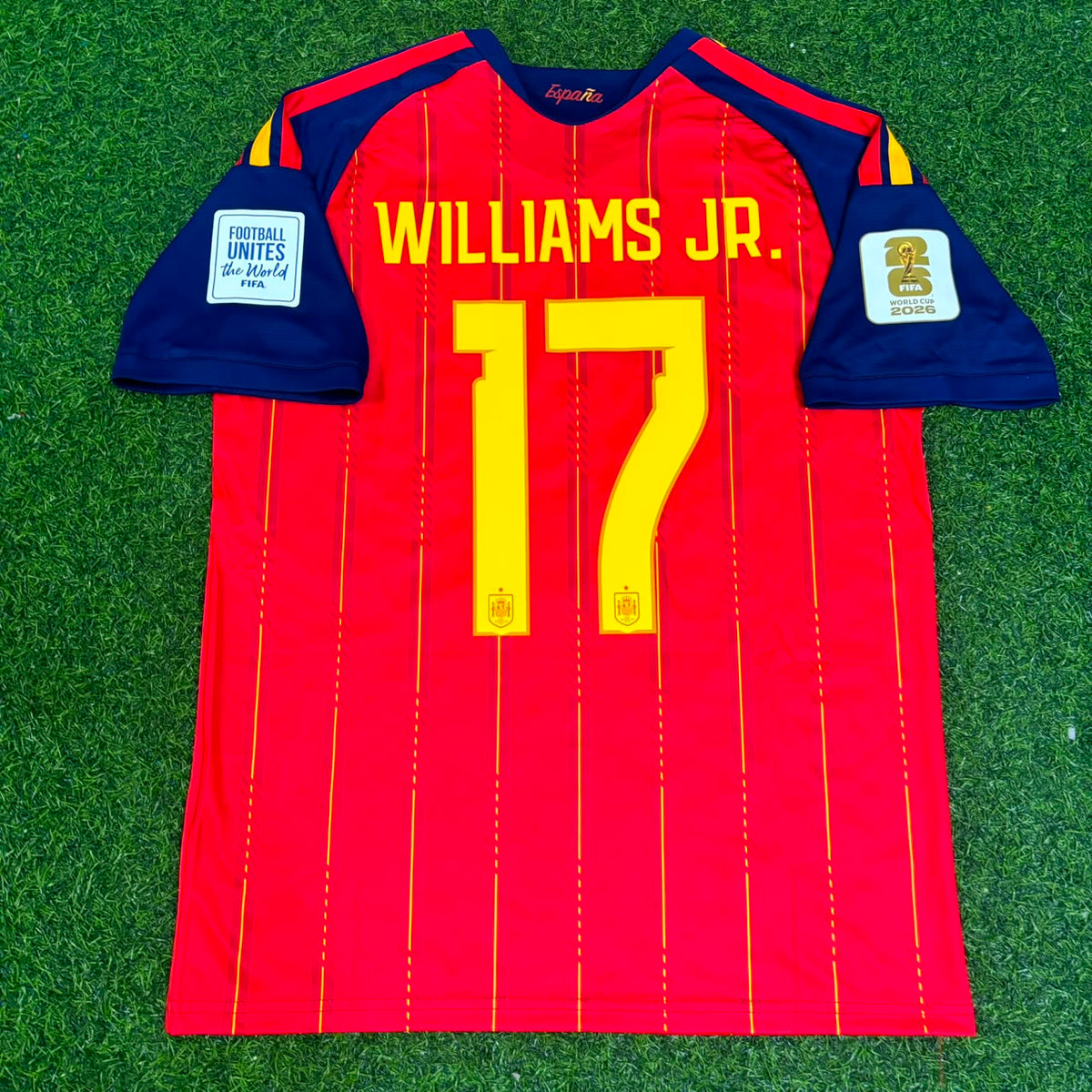 Williams Jr. Spanien WM 2026 Fußball-Heimtrikot