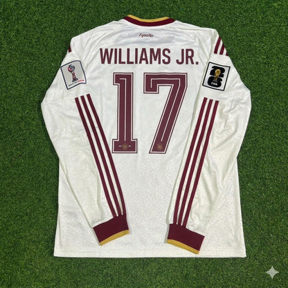 Nico Williams Jr. #17 Espagne Maillot Extérieur Manches Longues Coupe du Monde 2026