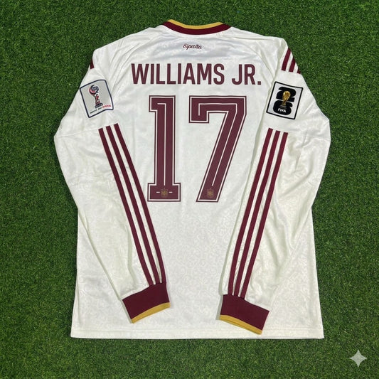 Nico Williams Jr. #17 Spain 2026 World Cup Away Long Sleeve Jersey Trikot Maillot