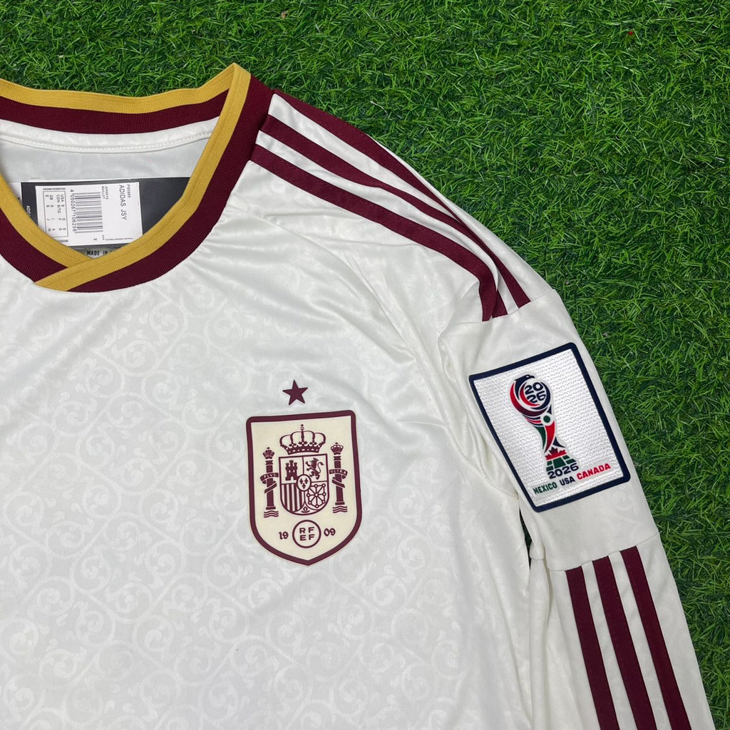 Maillot de football enfant à manches longues extérieur Coupe du Monde 2026 Espagne Nico Williams