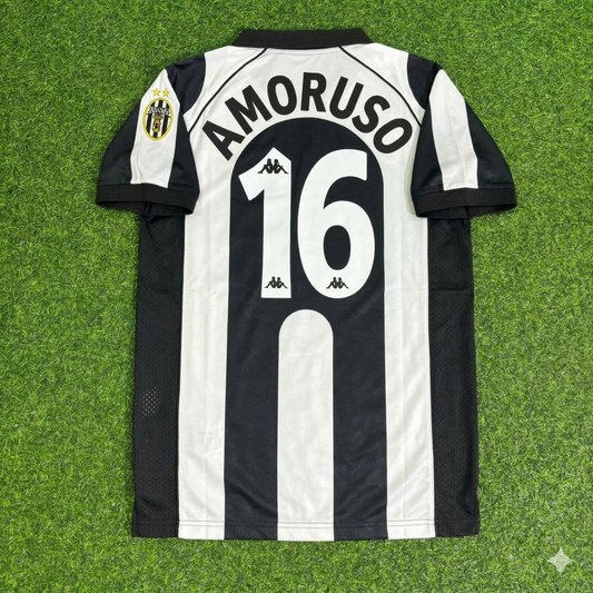 Nicola Amoruso 16 - Juventus Heimtrikot 1997/1998 Retro-Trikot Fußballshirt