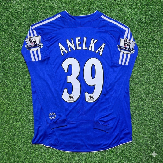 Chelsea 2006/08 Long Sleeve EPL Patch Football Jersey – Nicolas Anelka 39
