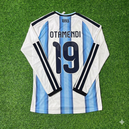 Nicolás Otamendi #19 Argentinien 2026 Weltmeisterschaft Langarm-Fußballtrikot-Set