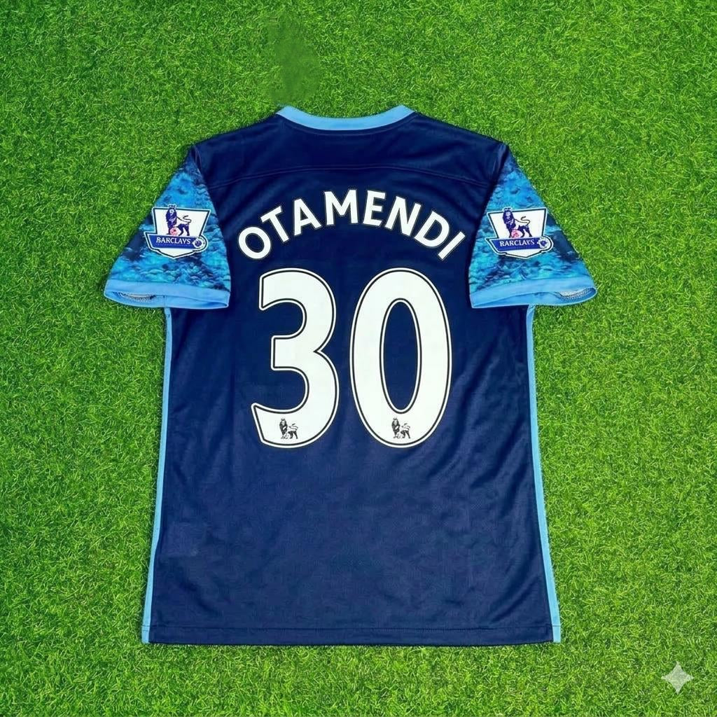Nicolás Otamendi 30- Manchester City Saison 2016 2017 Retro Trikot