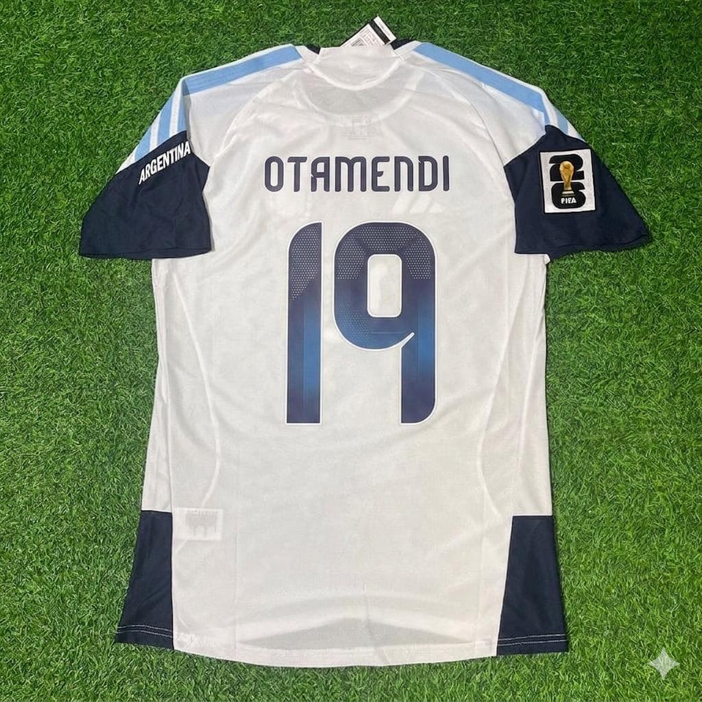 Maillot de football Nicolas Otamendi Argentine Coupe du Monde 2026 version joueur blanc nouvelle saison