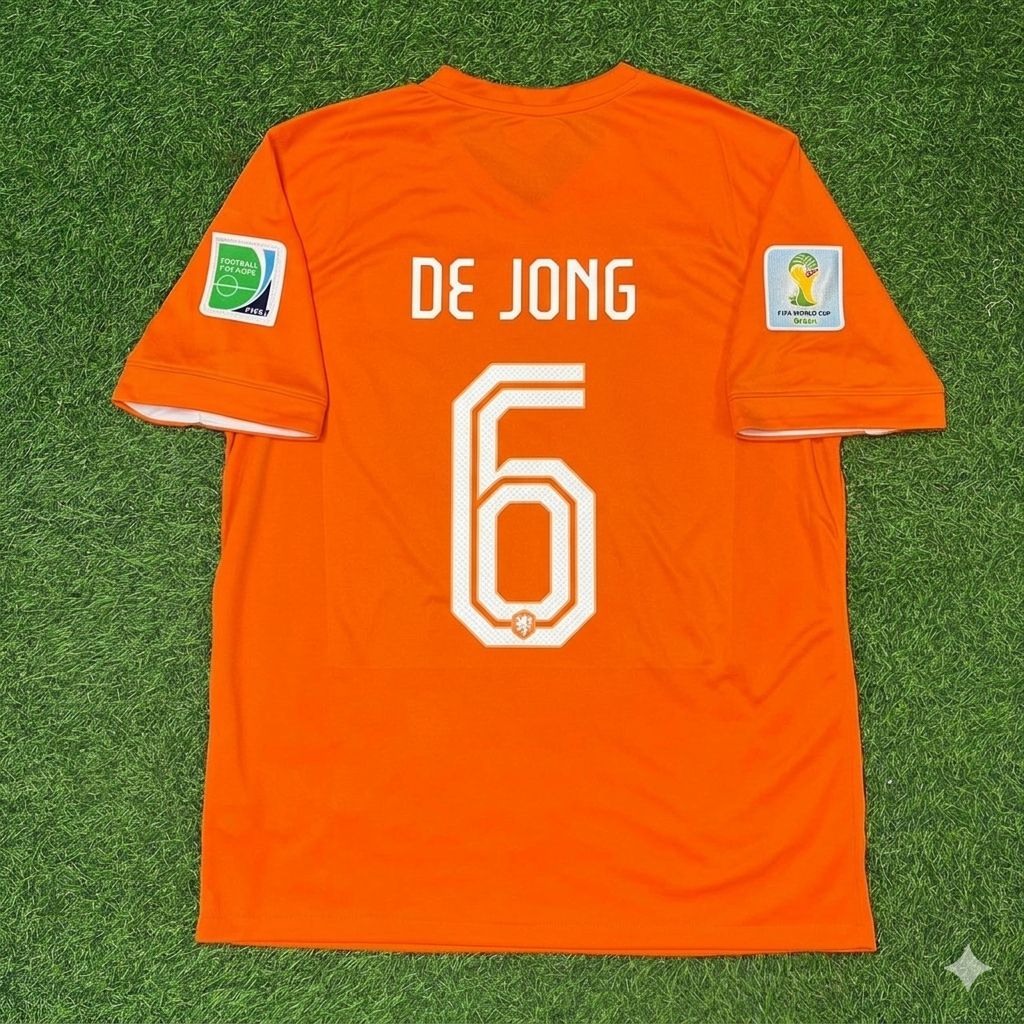 Nigel De Jong Netherlands 2014 World Cup Home Football Jersey