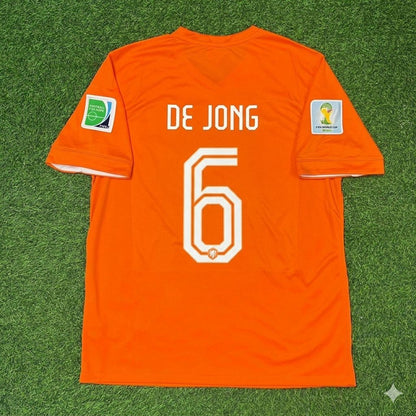 Nigel De Jong Netherlands 2014 World Cup Home Football Jersey