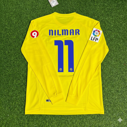 Nilmar 11 Villarreal CF 2008/2009 Retro-Langarm-Fußballtrikot
