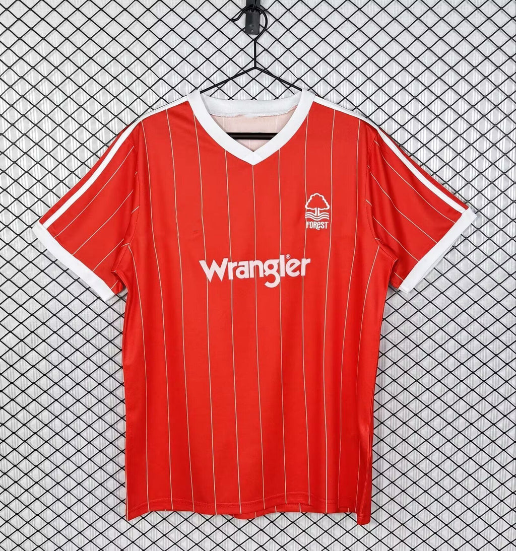 Nottingham Forest 1982/1984 Rotes Retro-Heimtrikot